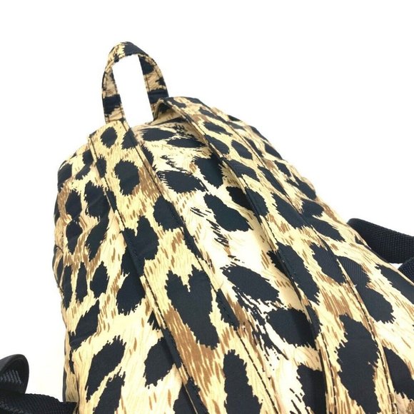 AUTHENTICITY GUARANTEED BALENCIAGA Leopard Mini Backpack bag Beige/Black - Picture 7 of 13